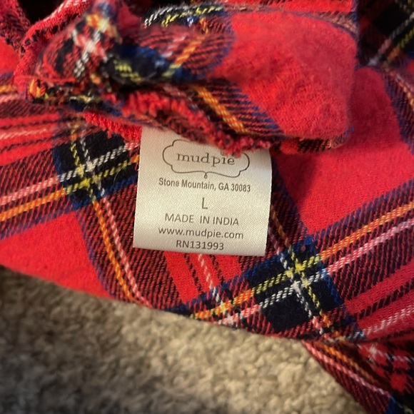 EXCELLENT Condition Mud Pie Christmas Plaid Dress - Picture 7 of 7